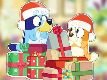 Gra Układanka: Bluey Christmas Unboxing  w Internecie