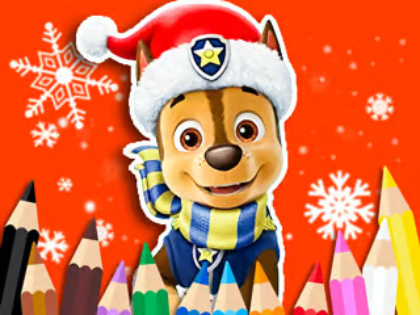 Gra Kolorowanka: Paw Patrol Christmas  w Internecie