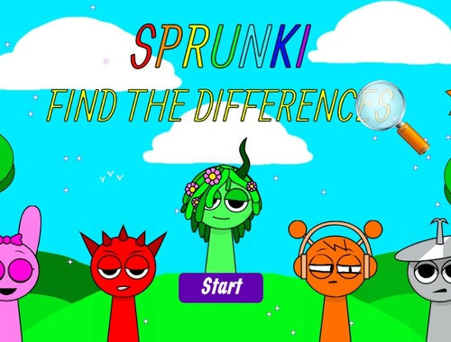 Gra Sprunki Znajdź różnice  w Internecie