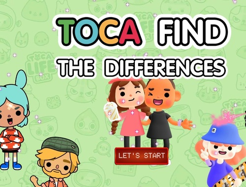 Gra TOCA Znajdź różnice  w Internecie