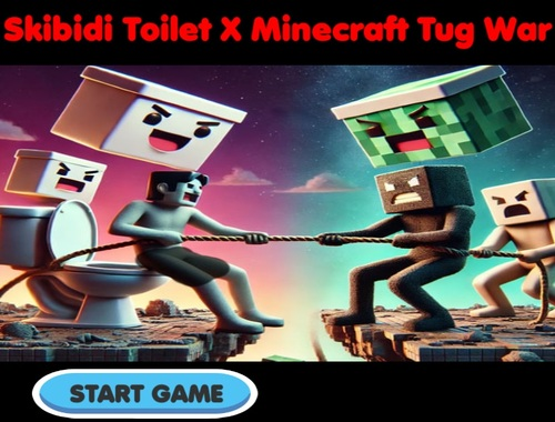 Gra Skibidi toaleta x Minecraft Tug War  w Internecie