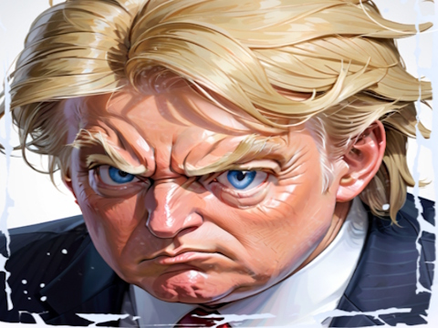 Gra Zabawne wojny twarzy Trump vs Kim  w Internecie