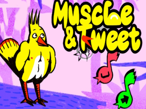 Gra Muscle & Tweet w Internecie