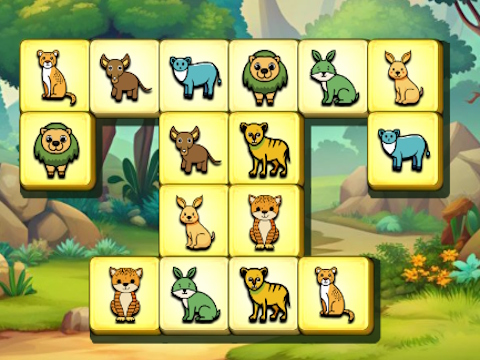 Gra Królestwo zwierząt Mahjong  w Internecie