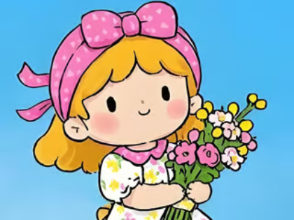 Gra Puzzle Jigsaw: Little Flower Girl  w Internecie