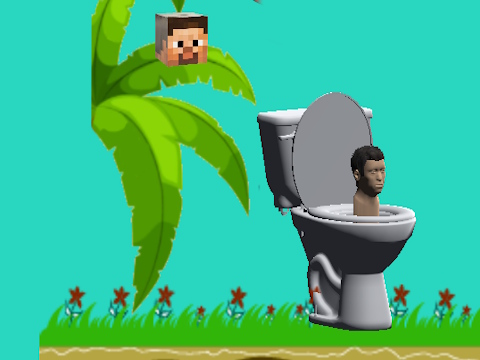 Gra Spinning Skibidi Toaleta Flappy Minecraft  w Internecie