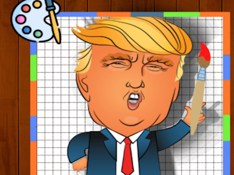 Gra Czas kolorowania Trumpa  w Internecie
