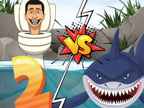 Gra Hungry Shark vs Skibidi 2 w Internecie