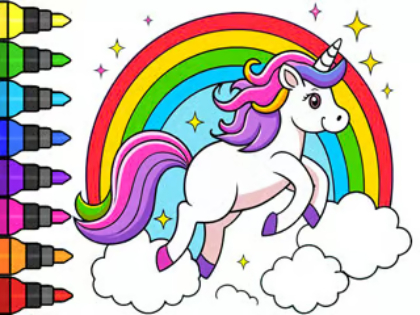 Gra Kolorowanka: Magical Unicorn  w Internecie