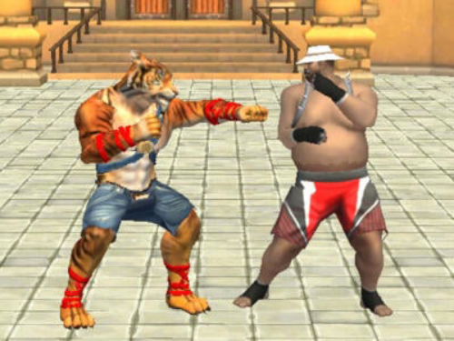 Gra Walka kulturystka Karate  w Internecie