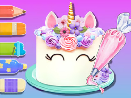 Gra Kolorowanka: Cake jednorożca  w Internecie