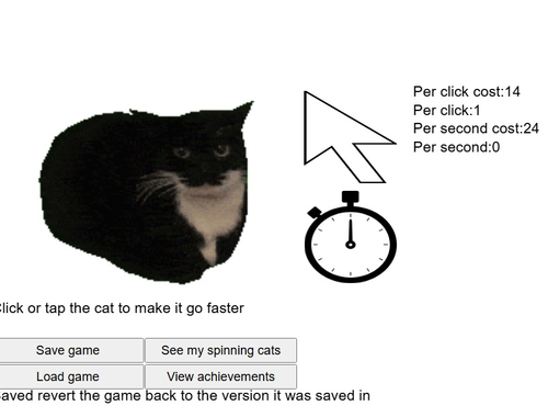 Gra Spinning Cat Clicker  w Internecie