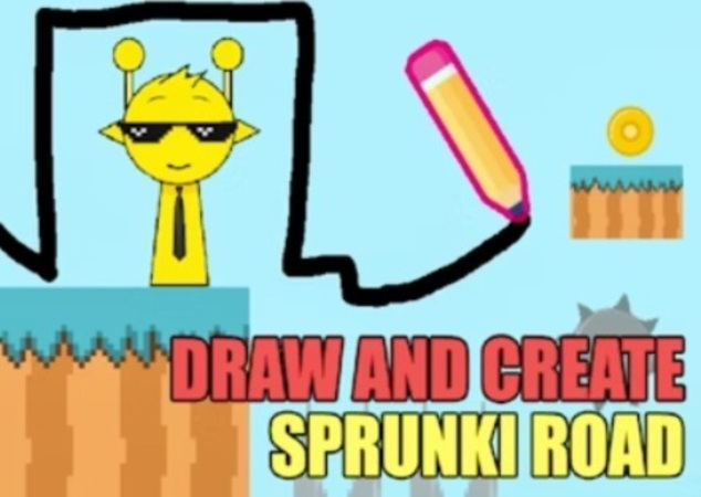 Gra Narysuj i stwórz Sprunki Road  w Internecie