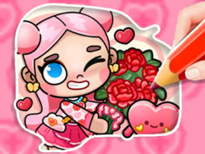 Gra Kolorowanka: Avatar Valentine's  w Internecie