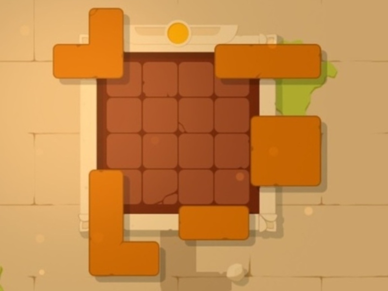 Gra Puzzle blokuje starożytne  w Internecie