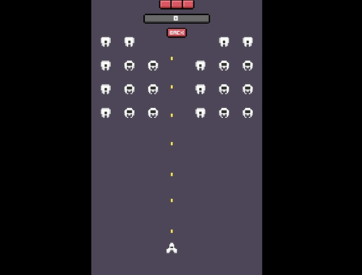 Gra Arcade inwazji kosmicznej  w Internecie