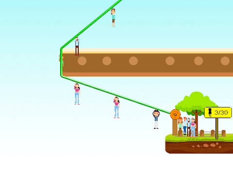 Gra Zipline ludzie ratują  w Internecie