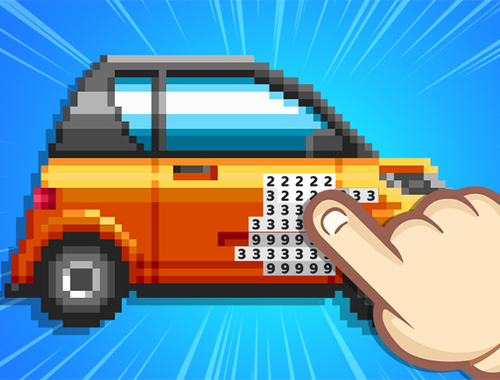 Gra Pixel Fun Kolor według liczby  w Internecie