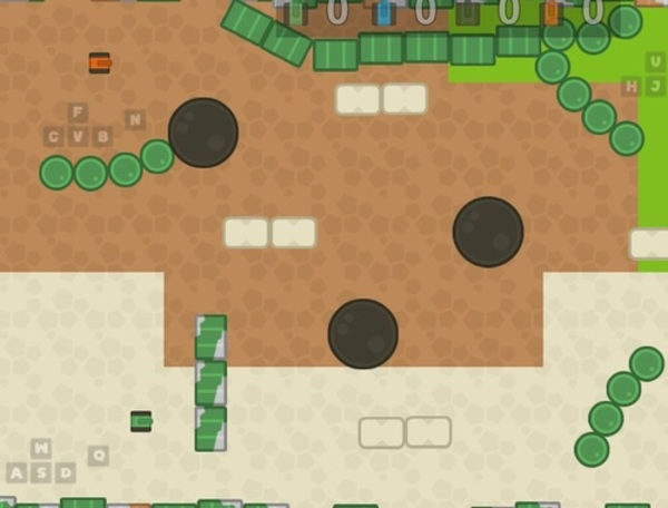 Gra 1 2 3 4 Player Tank Game 2d  w Internecie