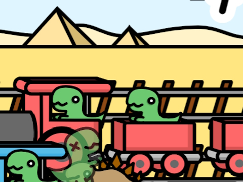 Gra Dino kolejowe  w Internecie