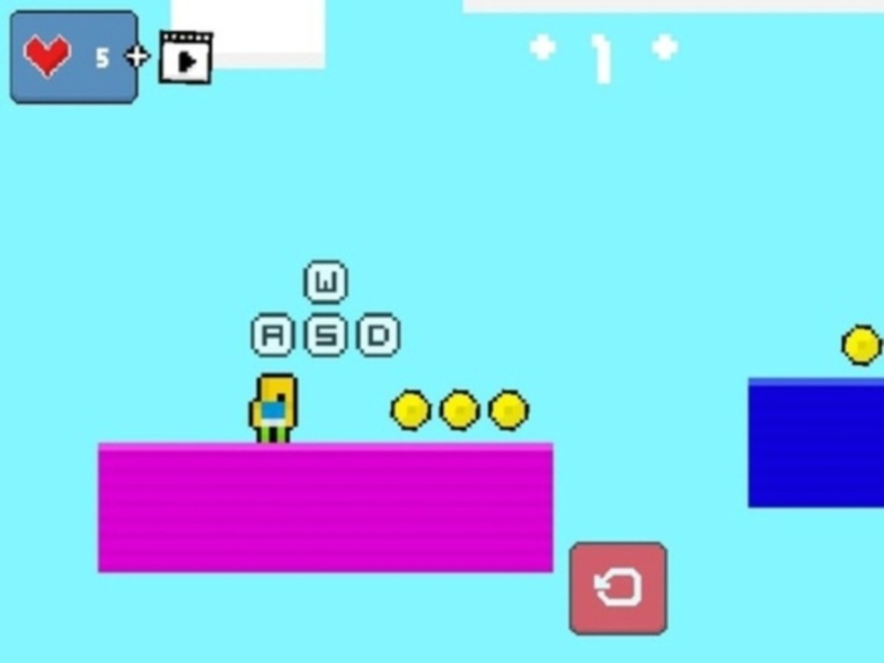 Gra 2d Obby Rainbow Parkour  w Internecie