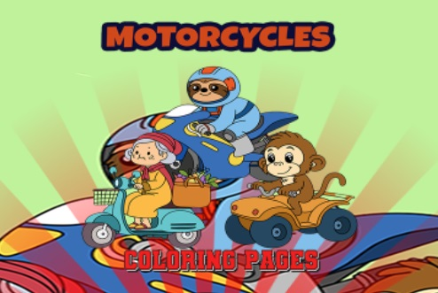 Gra Kolorowanki motocyklowe  w Internecie