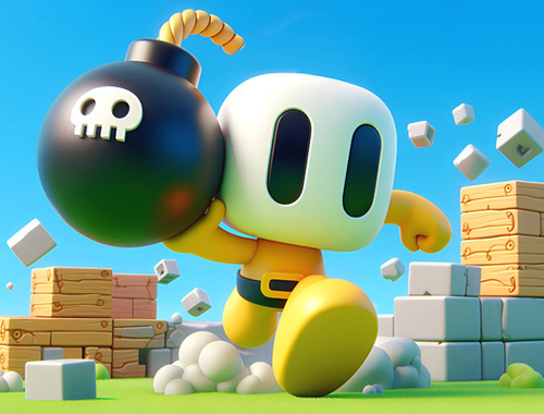 Gra Bombaman 3d  w Internecie