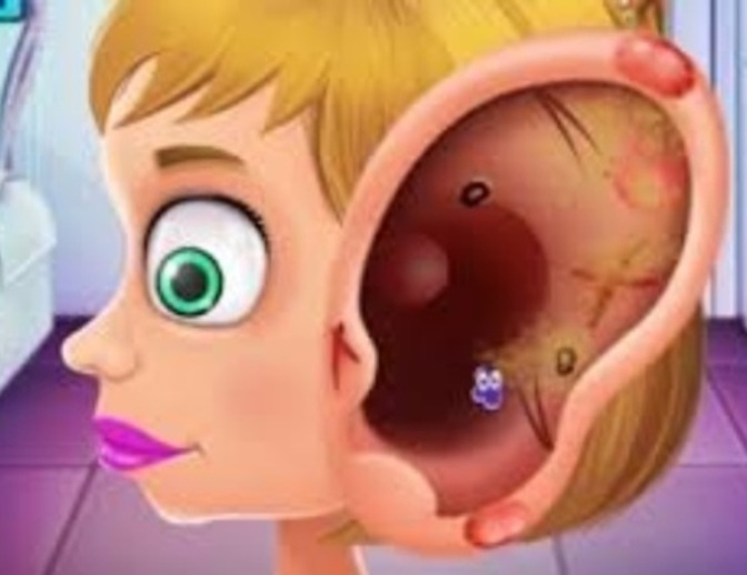 Gra Doktor dzieci leka uszy  w Internecie