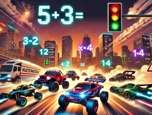 Gra Wyścigi matematyczne  w Internecie