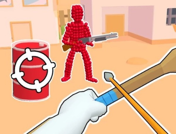 Gra Stickman Archer: strzelanie do strzał w czerwono  w Internecie