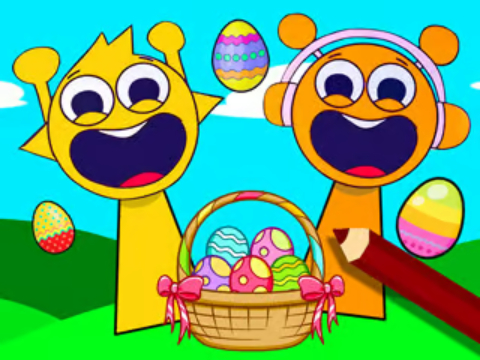 Gra Kolorowanka: Sprunki Incredibox Easter  w Internecie