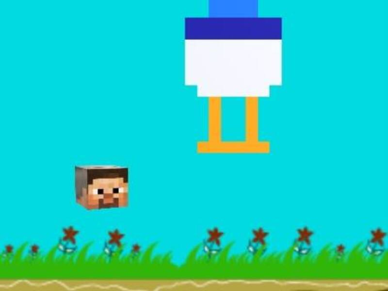 Gra Dżokej z kurczaka: lot w Minecraft w Internecie