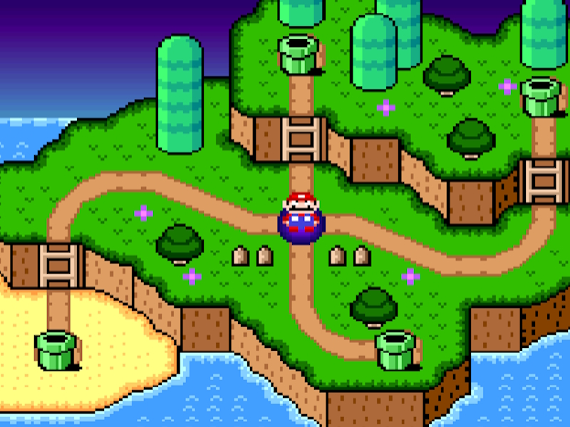 Gra Super Mario World: Legend of Four Keys w Internecie