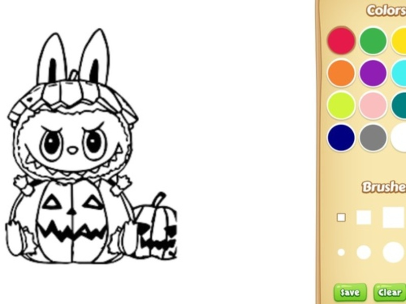 Gra Rysunek i kolorystyka: Labubu w Halloween w Internecie