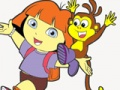 Gra Dora The Explorer Kolorowanka  w Internecie