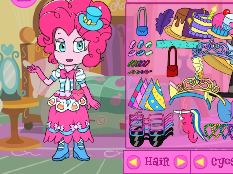 Gra My Little Pony Girls z Equestria: Pinky stroje w Internecie