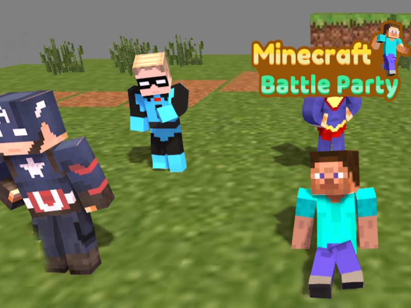 Gra Party Minecraft z walkami w Internecie