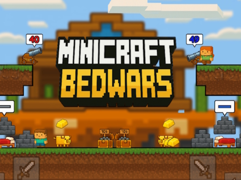Gra Minecraft Bed Wars w Internecie