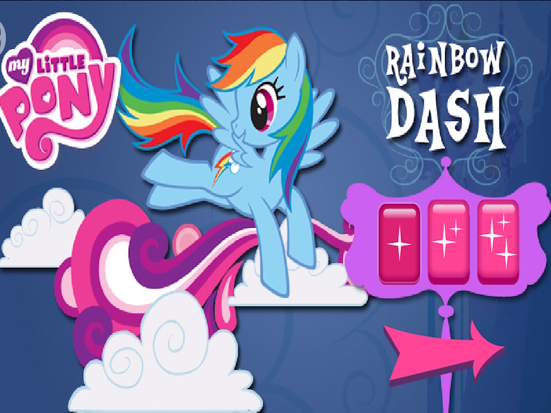 Gra Cloud Blow of the Rainbow Dash w Internecie