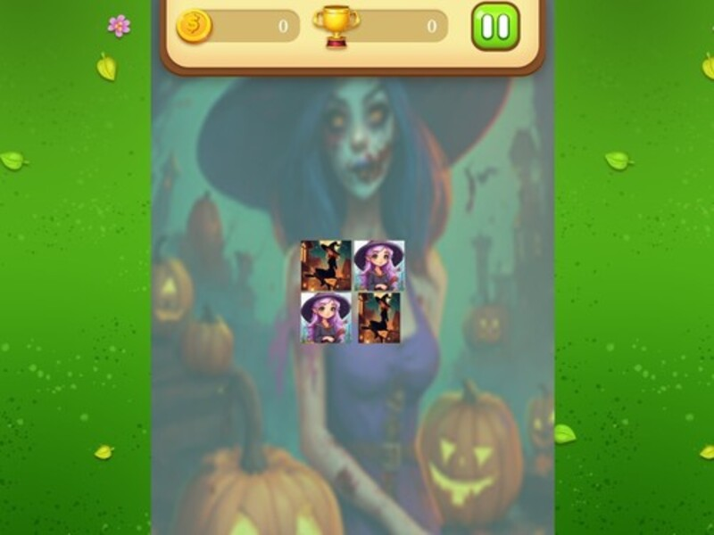 Gra Halloween Witch: Memory Match w Internecie