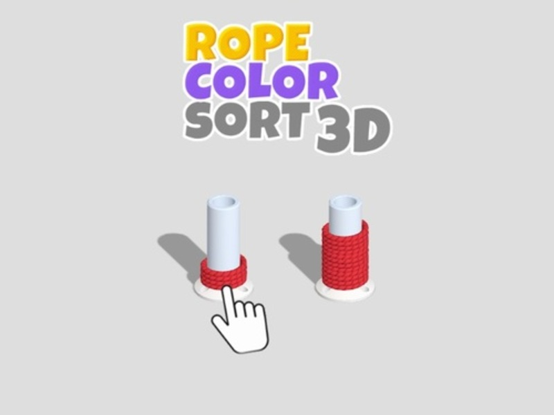 Gra Sortowanie według koloru liny 3D w Internecie