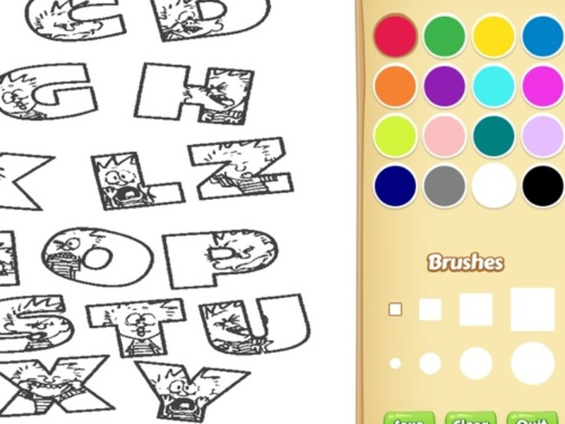 Gra Kolorowanka książka dla dzieci: Animal Alphabet w Internecie