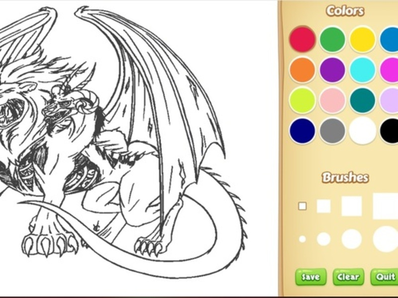 Gra Kolorowanie książki: Himmer Dragon w Internecie