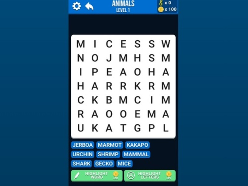 Gra Wyszukaj słowo w Internecie