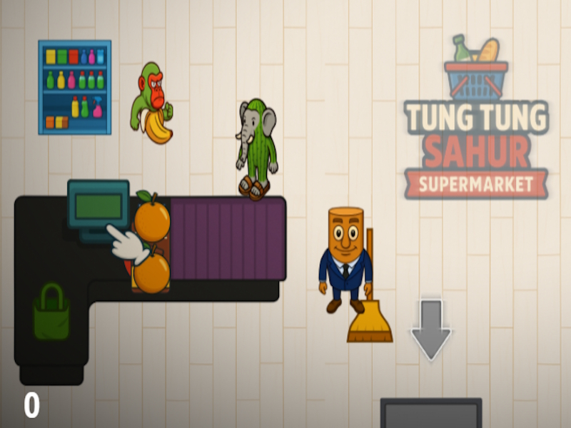 Gra Supermarket Tung Tung Sahur w Internecie